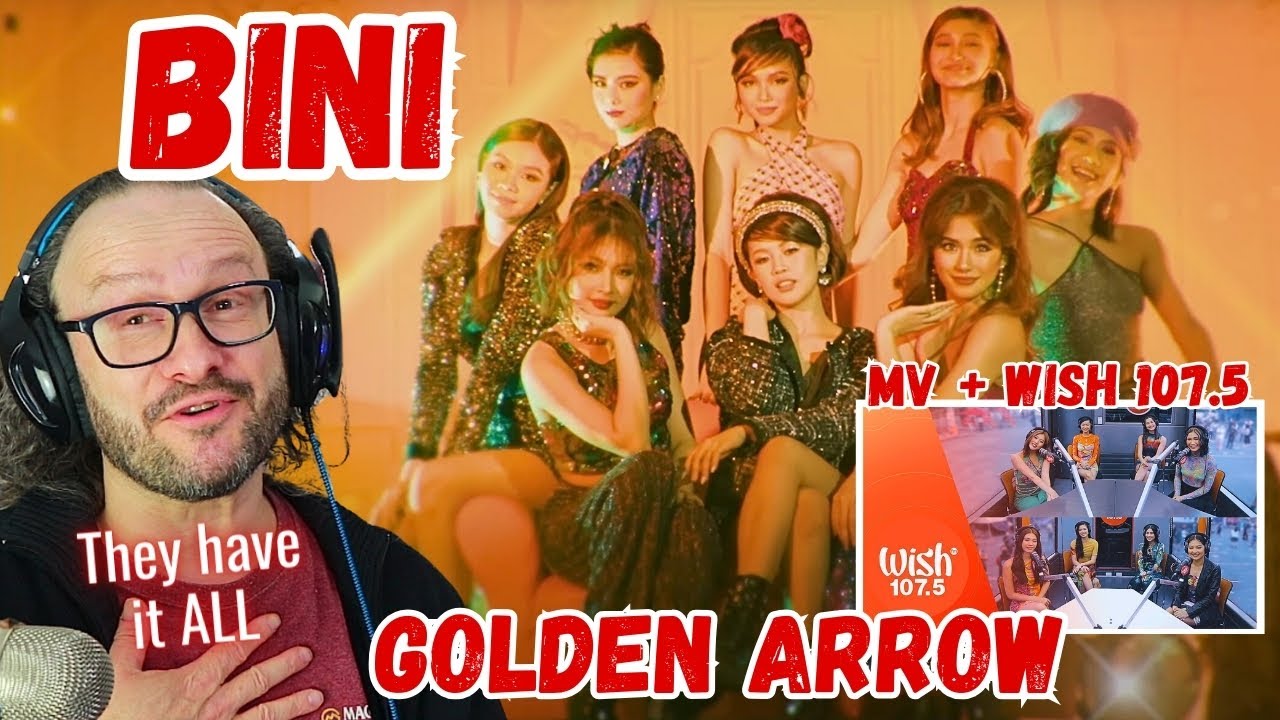 BINI : 'GOLDEN ARROW' Official Music Video + Wish 107.5 Bus reaction