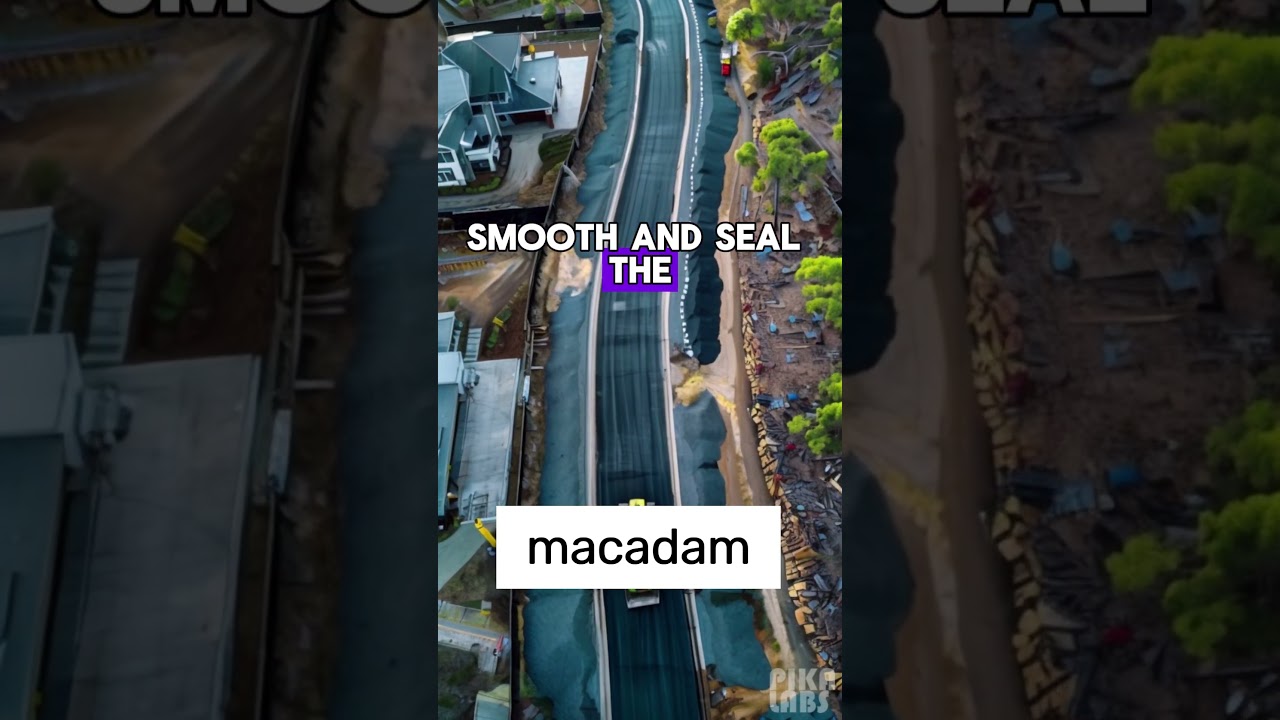 Macadam: The Road's Secret Ingredient! 🚧 #RoadConstruction #Macadam