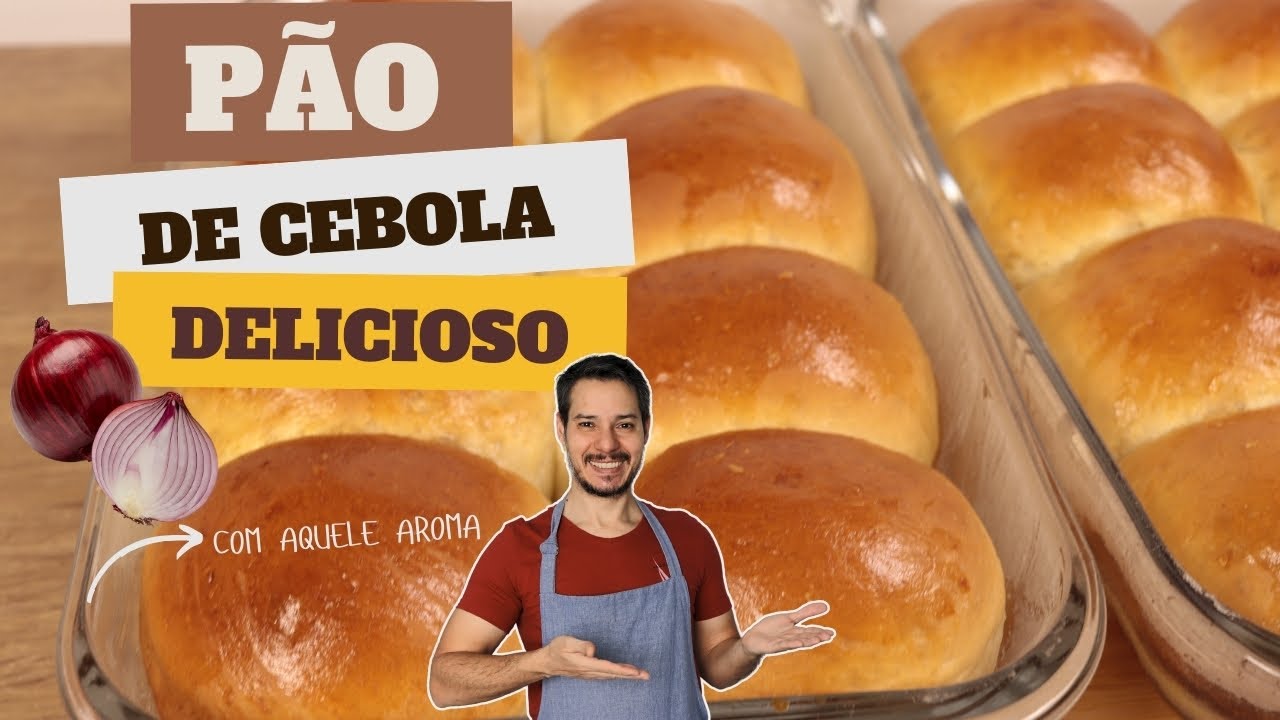 PÃO DE CEBOLA FOFINHO E DELICIOSO | Super fácil de fazer!