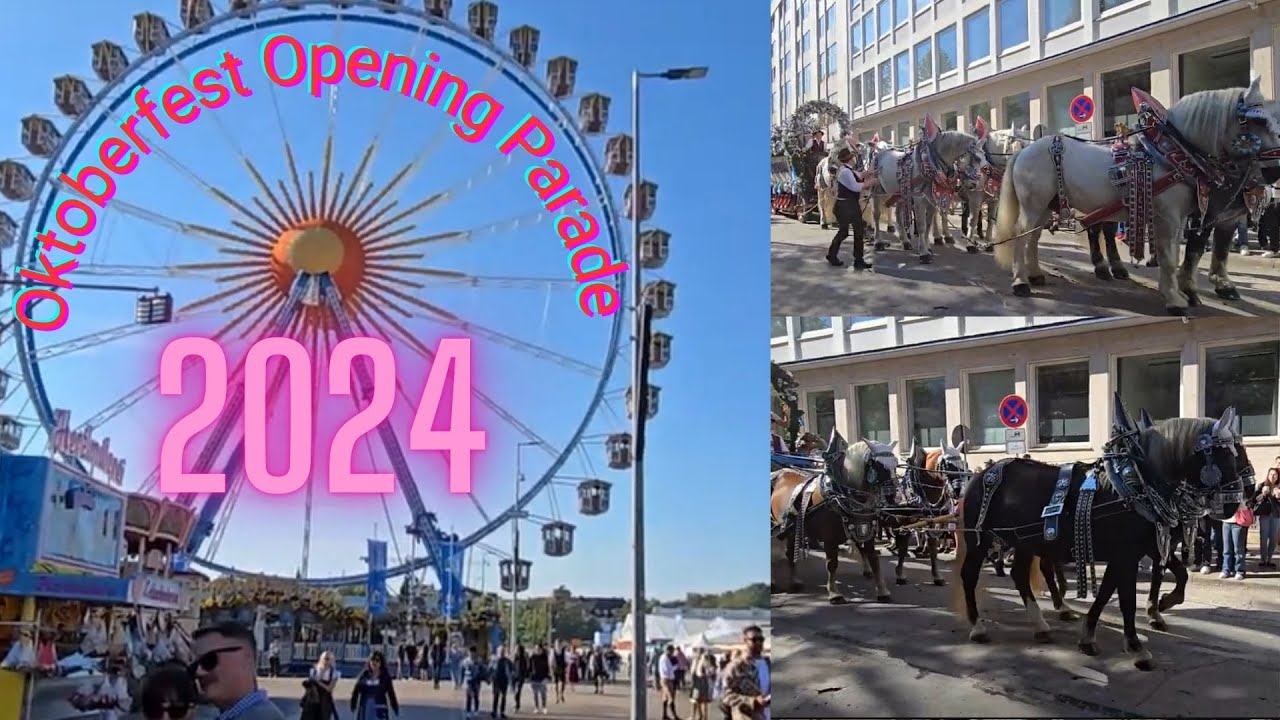 Oktoberfest Opening Parade 2024 | First Day Celebrations | Traditional Bavarian Beer Festival Part 1