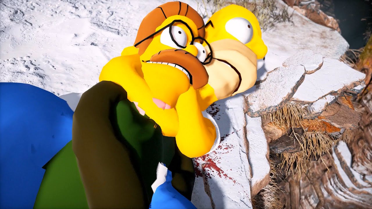 God of War Homer Simpson VS Ned Flanders
