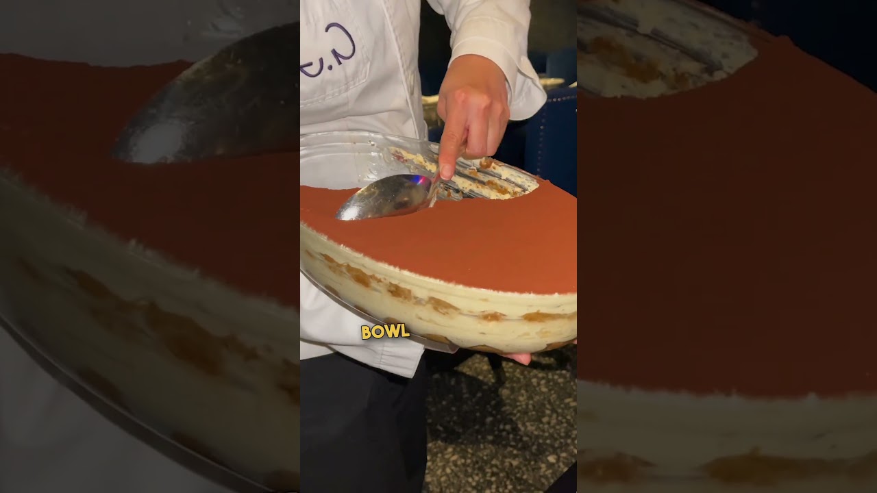 Самая большая миска тирамису, которую я когда-либо видел 😲 🙌