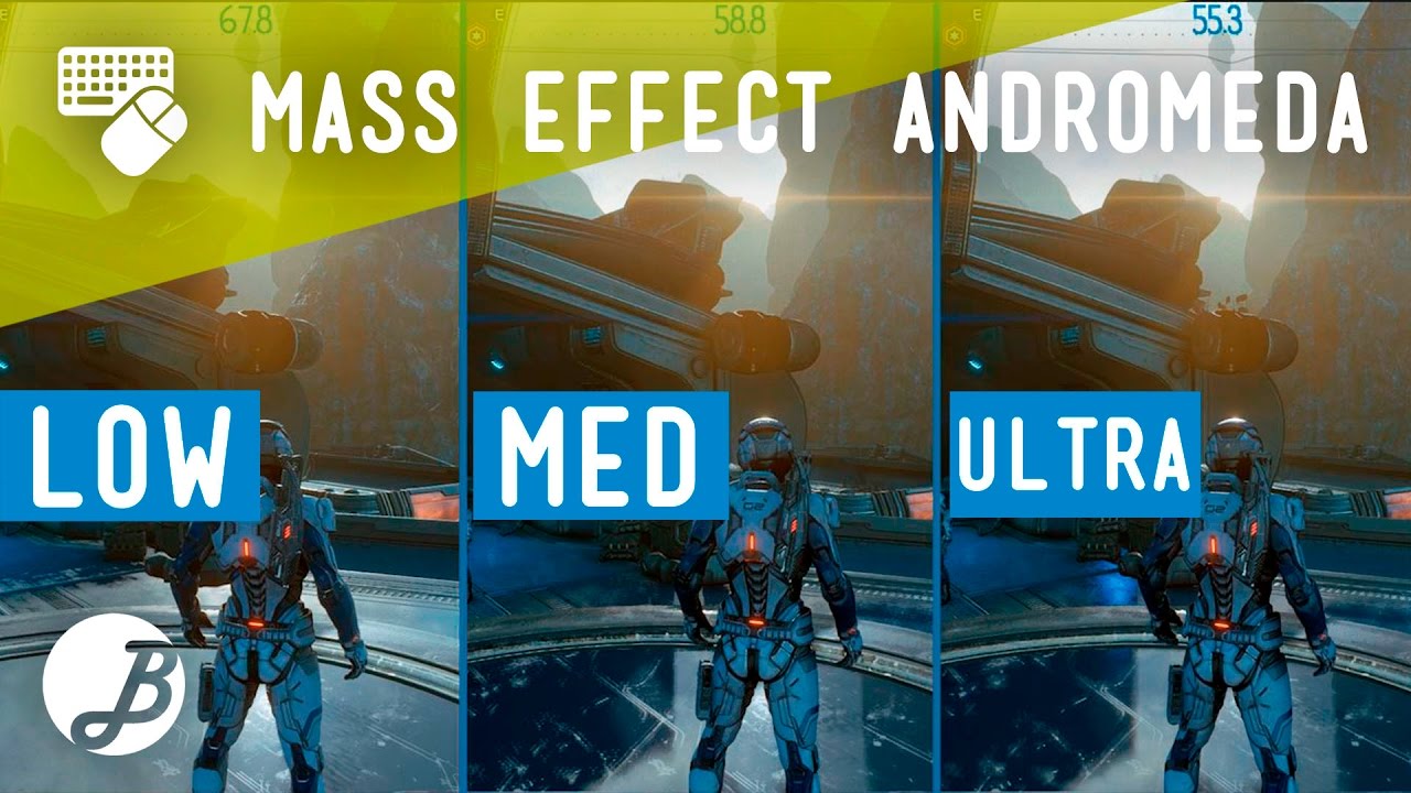 Mass effect: andromeda - Graphic comparison PC Ultra vs Mid vs Low