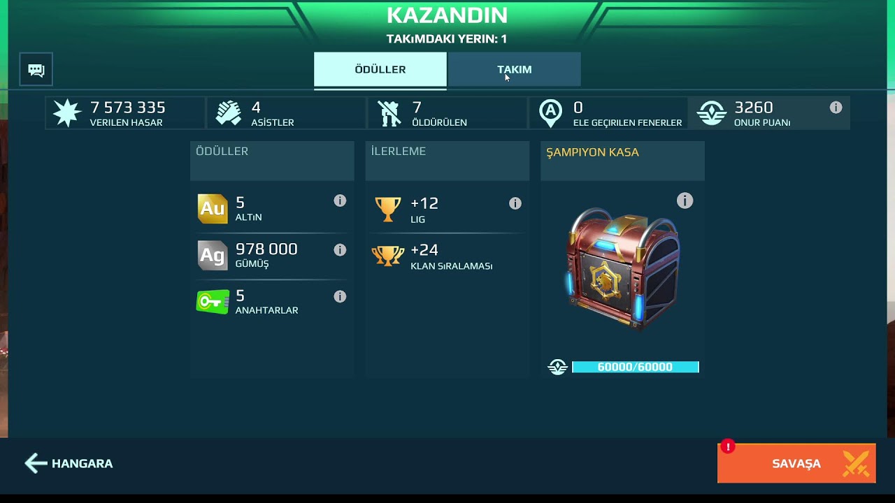 WAR ROBOTS , WAR ROBOTS TÜRKÇE EĞLENCESİNE MAÇLAR Klan İd :140874