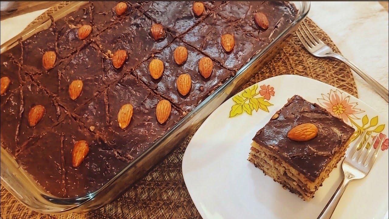 كيكه شكلاته اقتصادية بمكونات موجوده في البيت 