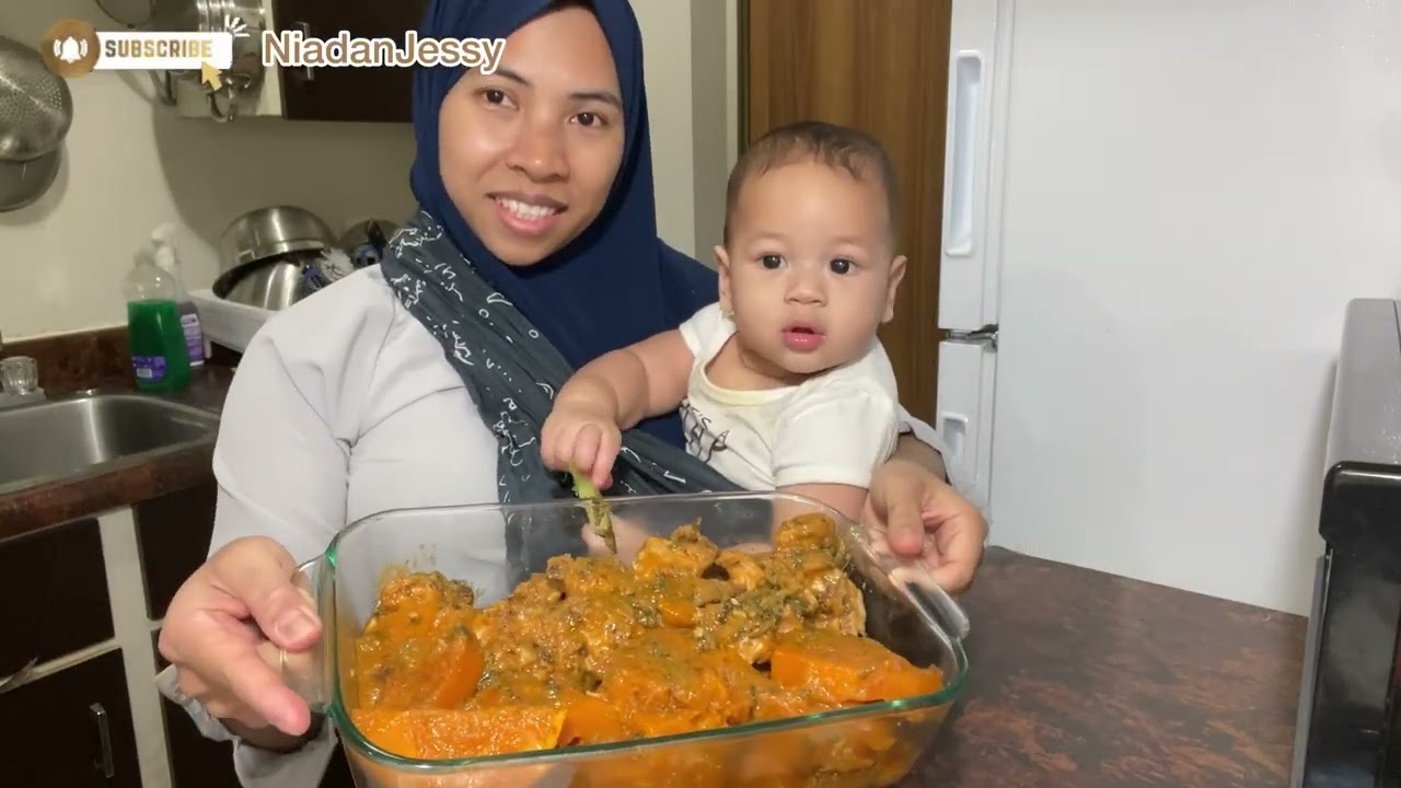Masak menu Ayam dan labu panggang || hampir ludes 