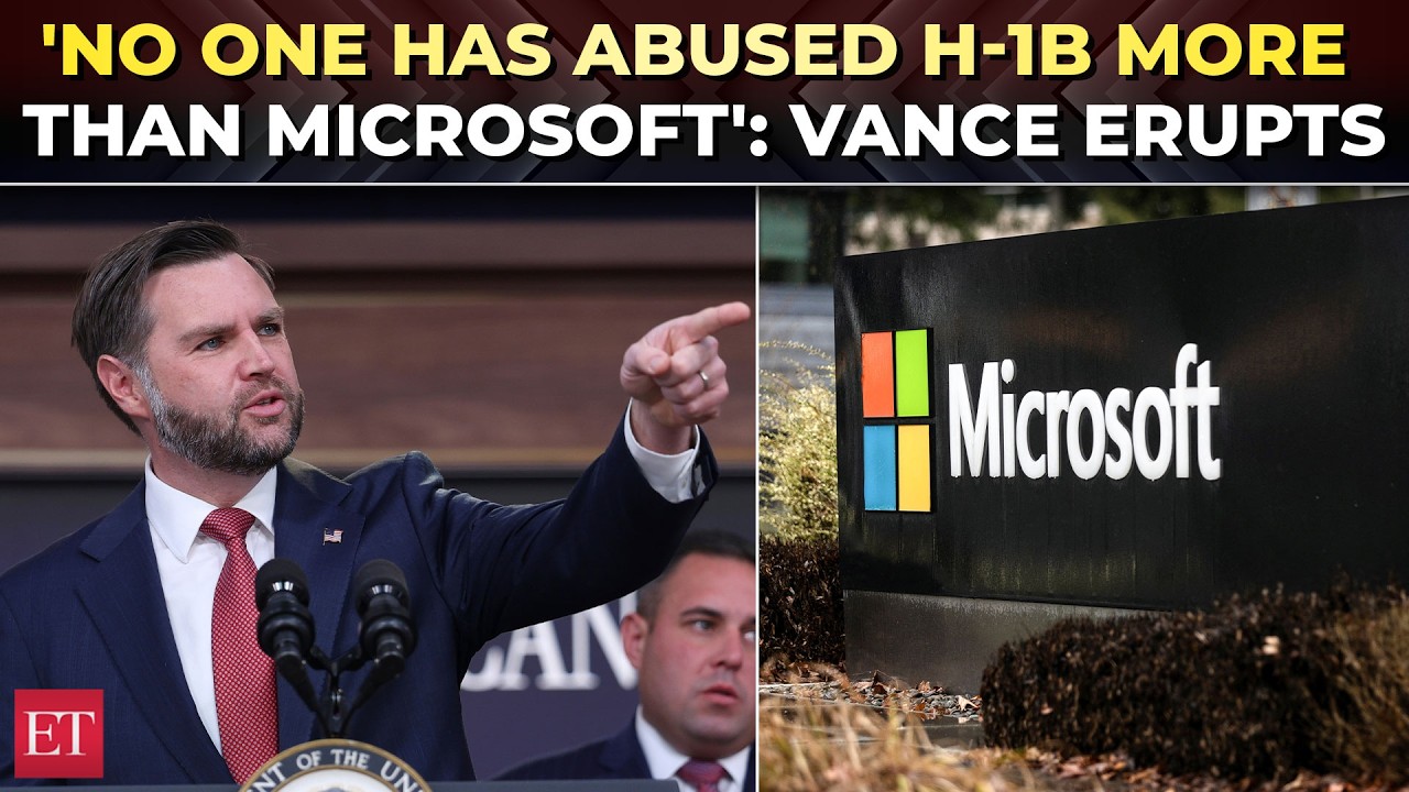 'Fundamental insult to US workers': Vance torches Microsoft over H-1B, suspends Green Card program