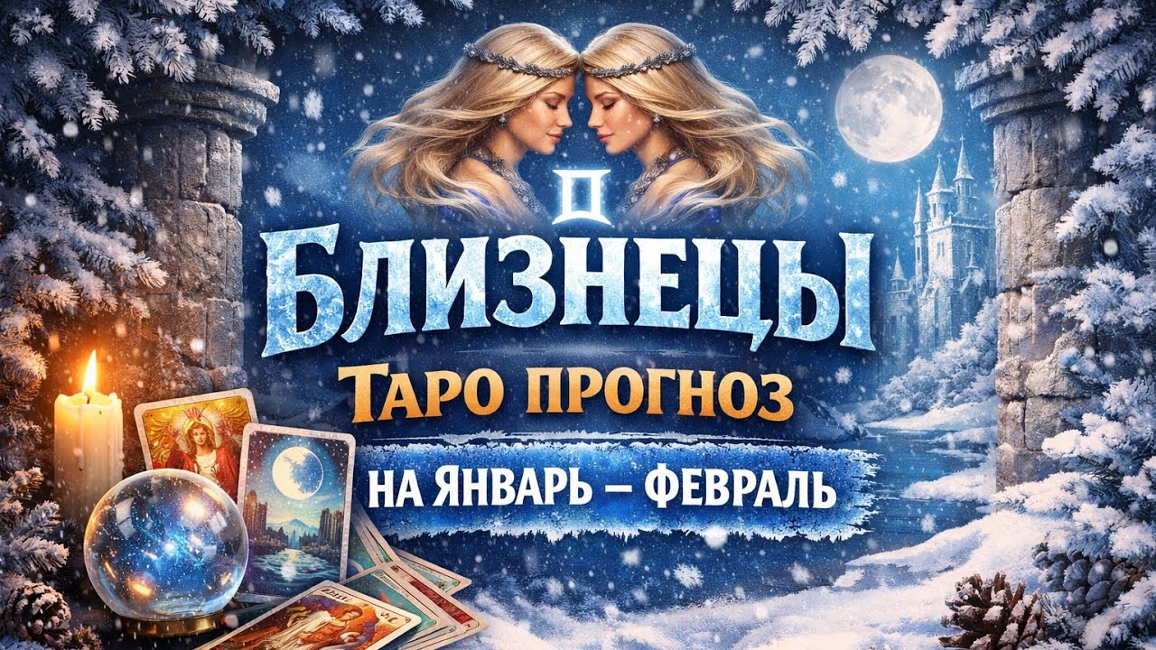 БЛИЗНЕЦЫ  ПРОГНОЗ  НА ЯНВАРЬ  - ФЕВРАЛЬ  2026 ГОДА