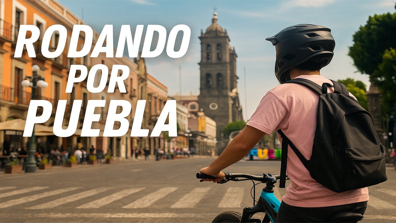 Visitando el CENTRO de Puebla en Bici -Tour por PUEBLA EN BICI