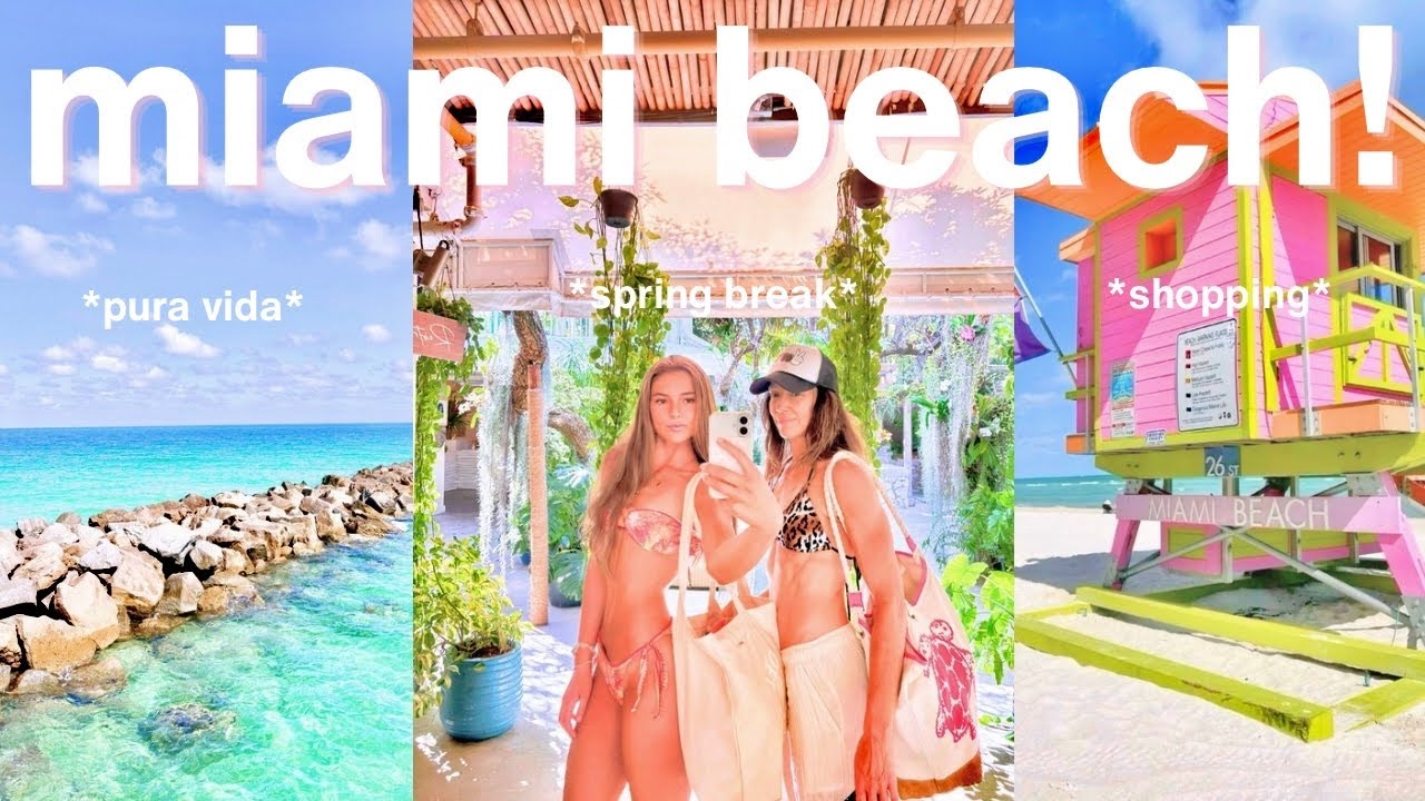 Видеоблог о путешествии мамы и дочери в Майами! 🦩*Тропические пляжи, Pura Vida, весенние каникулы*