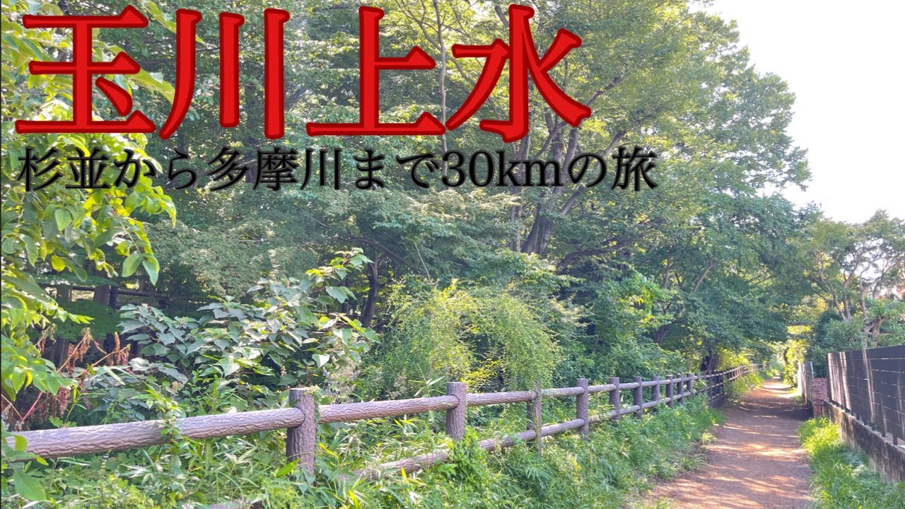 【東京の川】玉川上水　高井戸から羽村堰まで30キロの道のり