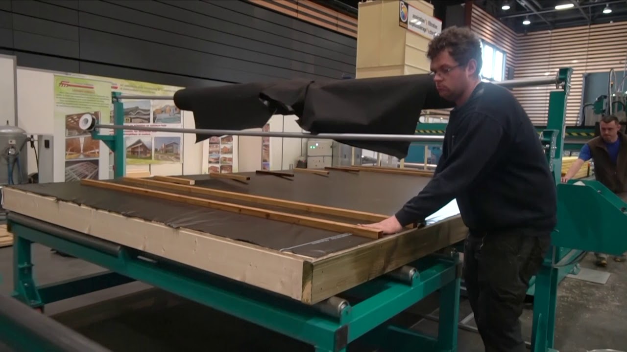 EUROBOIS 2018 Atelier de fabrication industrielle de panneaux maison à ossature bois