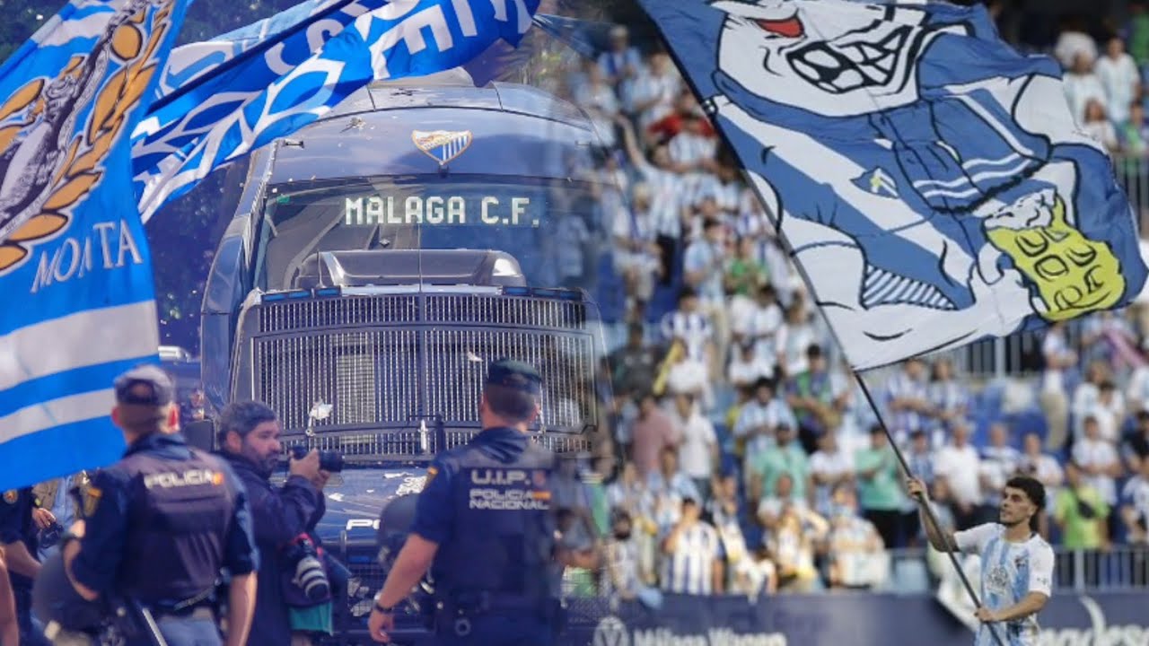 Málaga CF 1-0 Granada CF. La afición llevó en volandas al Málaga desde su llegada a La Rosaleda