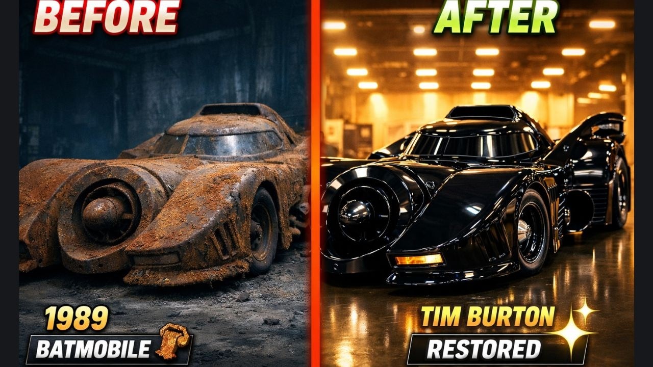 ASMR Car Restoration! Abandoned 1989 Batmobile | Warehouse Discovery to Showroom