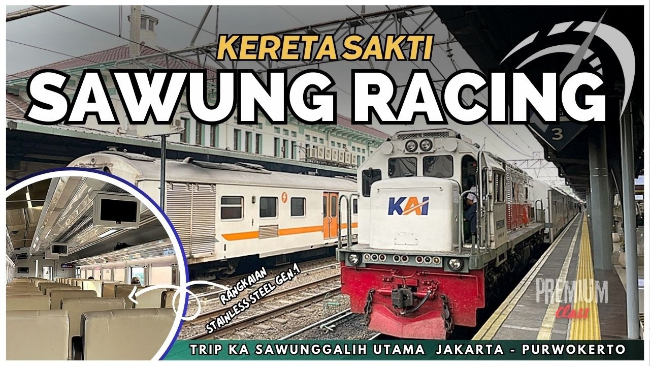 KERETA LEGENDARIS PURWOREJO‼️ HARGA MURAH, WAKTU TEMPUH CEPAT 🤩💨 Trip KA Sawunggalih Utama Premium