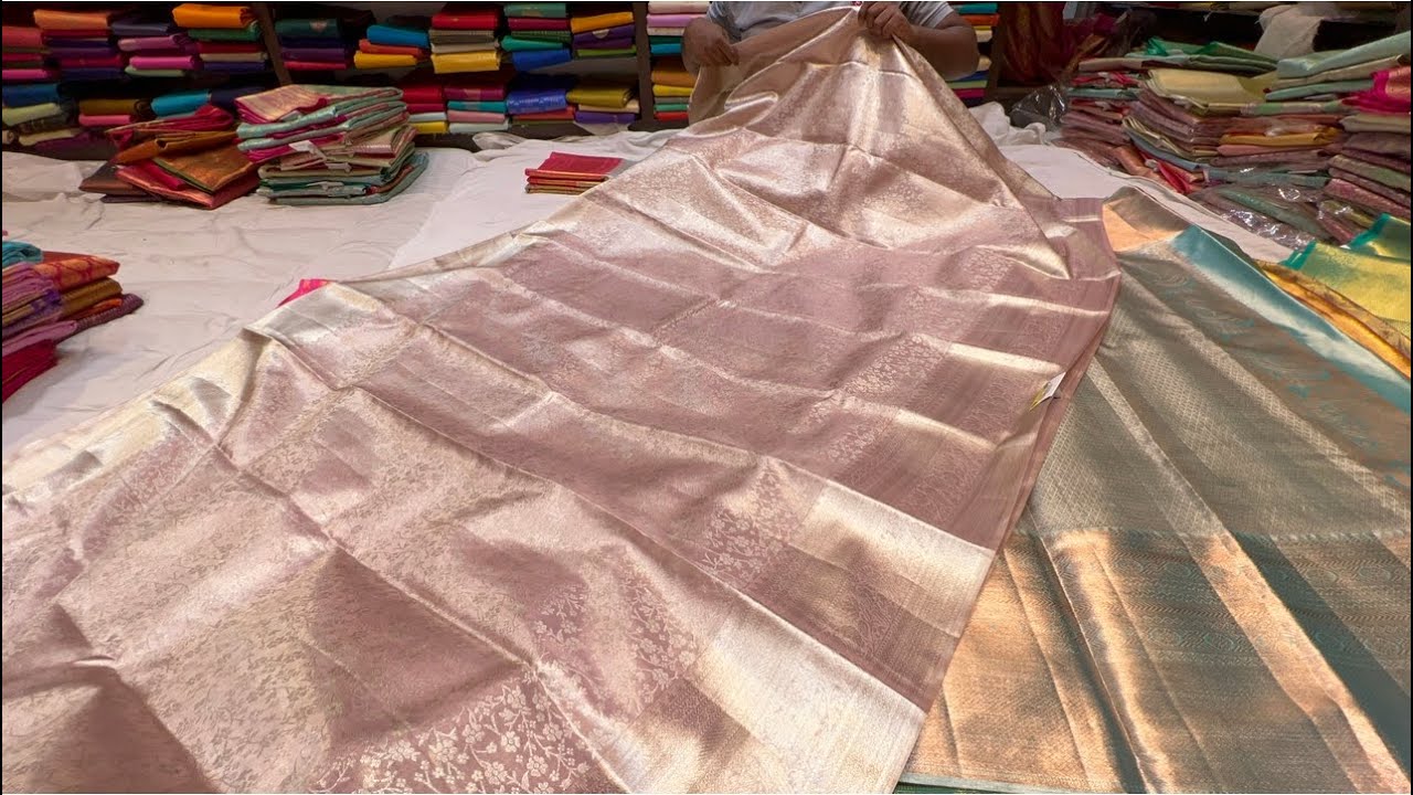 Chickpet Bangalore designer Silk sarees||50%Off||Byrappa silks||Single saree courier available