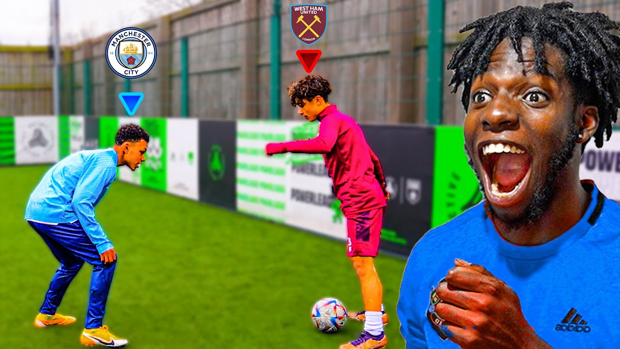 I Challenged A PRO Footballer To A 2v2.. He's AMAZING