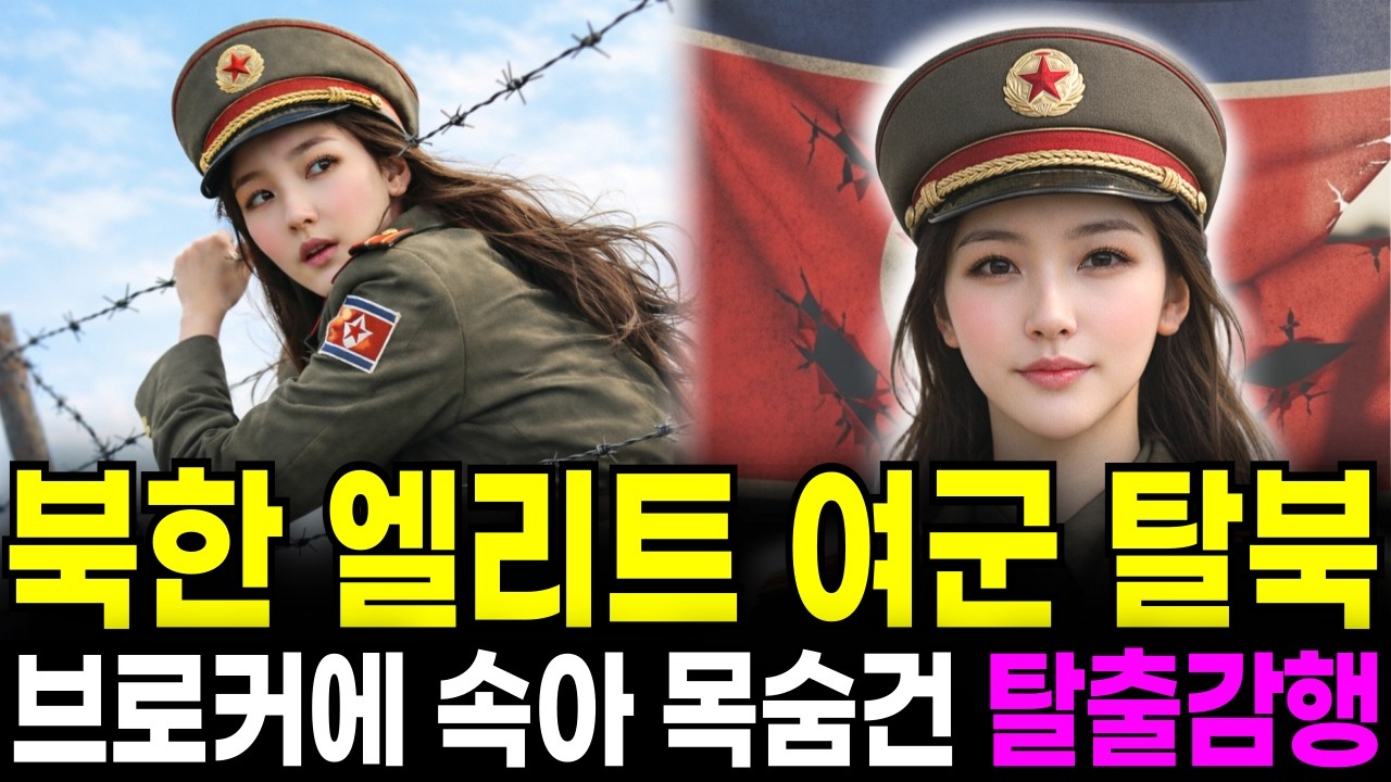 북한 엘리트 여군 탈북 브로커에게 속아 시골로 팔려가 목숨건 탈출감행