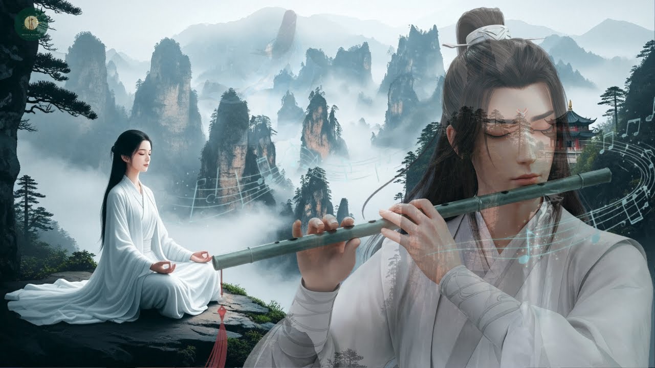 Chinese Zen Music: Bamboo flute, Erhu & Guzheng | Soothing Music @MoonlitMelodies-68s