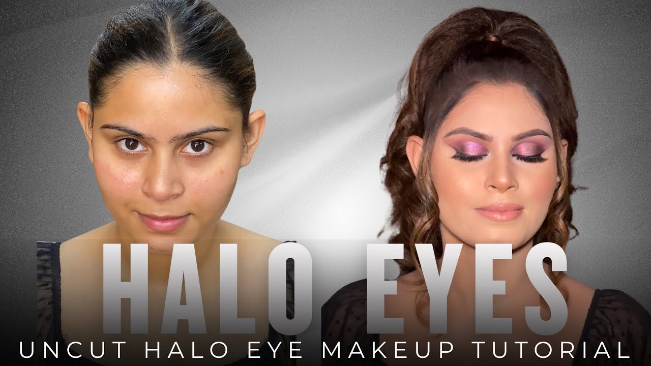 Halo Eye Makeup tutorial | How to create halo eyes for close-set eyes | Close-set eye makeup