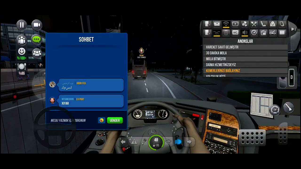 Bugün otobüs simulator ultimate oynadım ve iki sefer yaptım 🤣🤣🤣