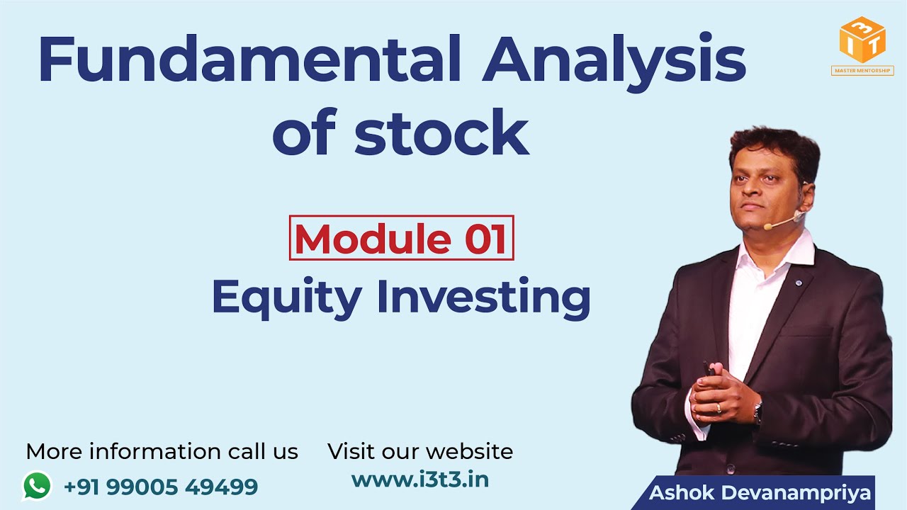 FUNDAMENTAL ANALYSIS OF STOCKS | Equity Investment by Ashok Devanampriya