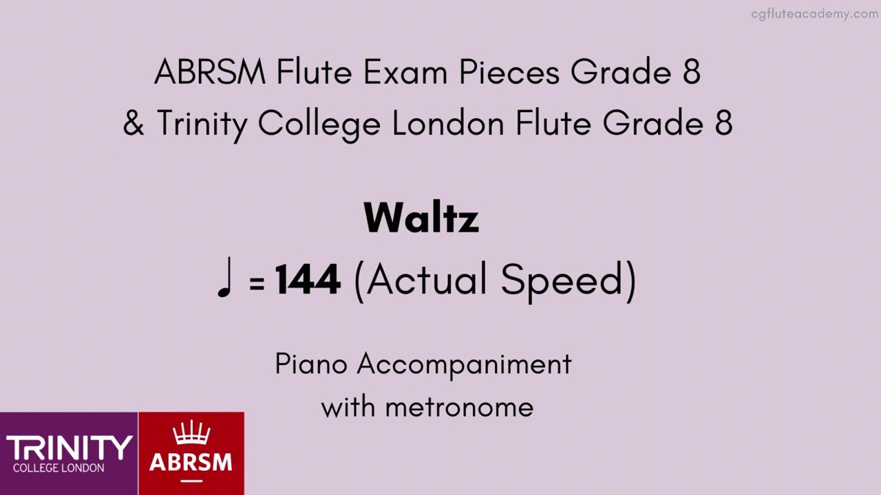 John Rutter Suite Antique: IV. Waltz ♩= 144 (Actual Speed) Piano Acc with metronome