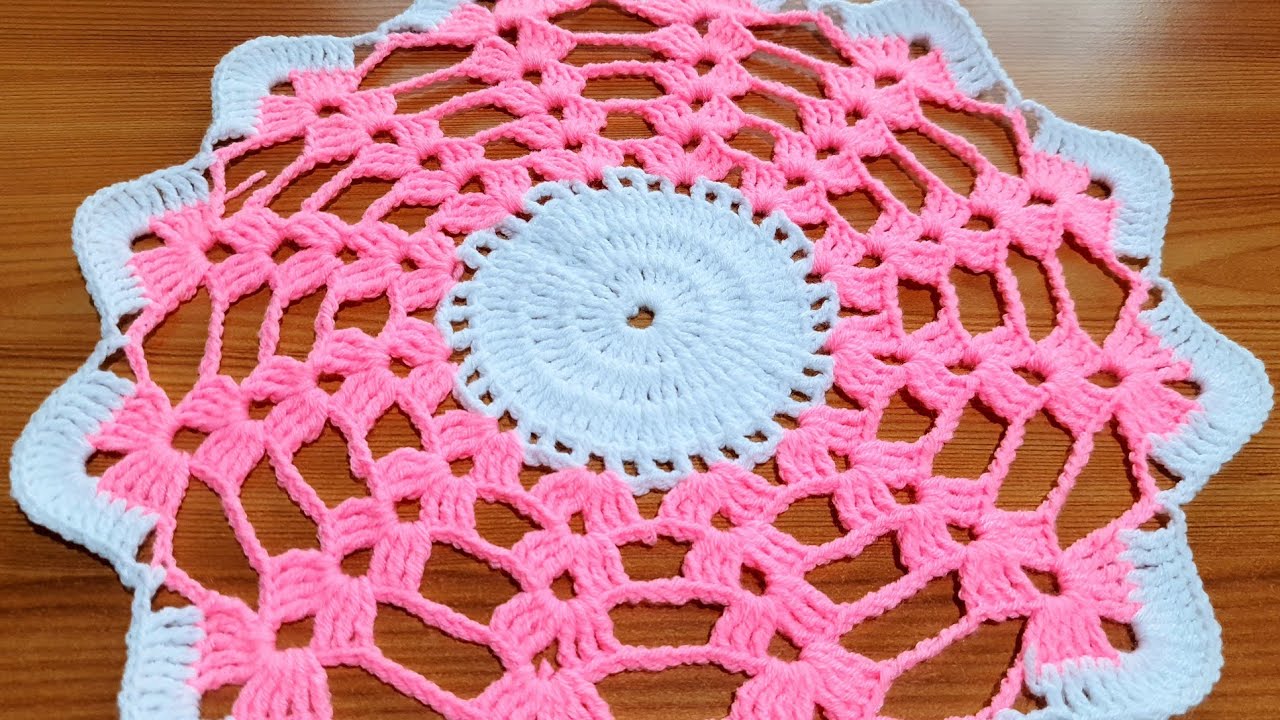 Thalposh / Round doily Crochet with pattern / Crochet rumal