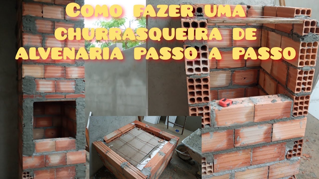 Como fazer uma churrasqueira de alvenaria passo a passo