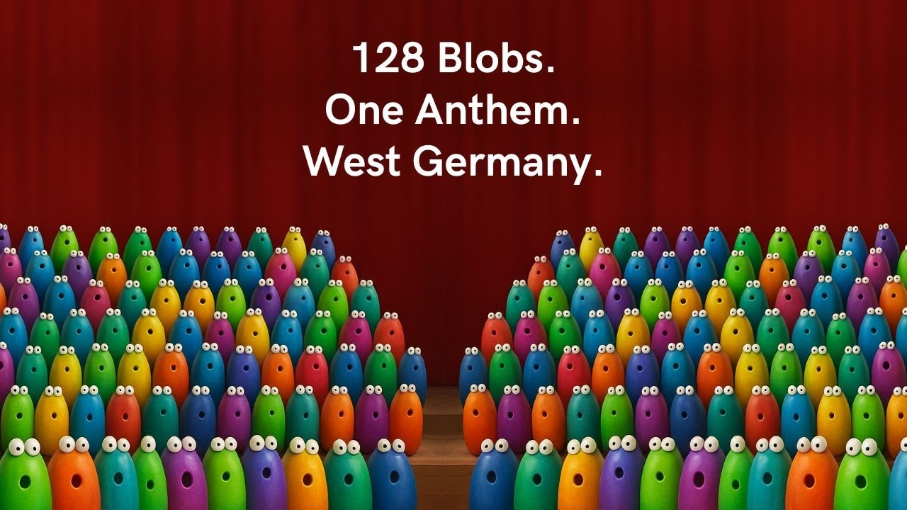 128 voices for The anthem of West Germany (1949–1990) #BlobOpera