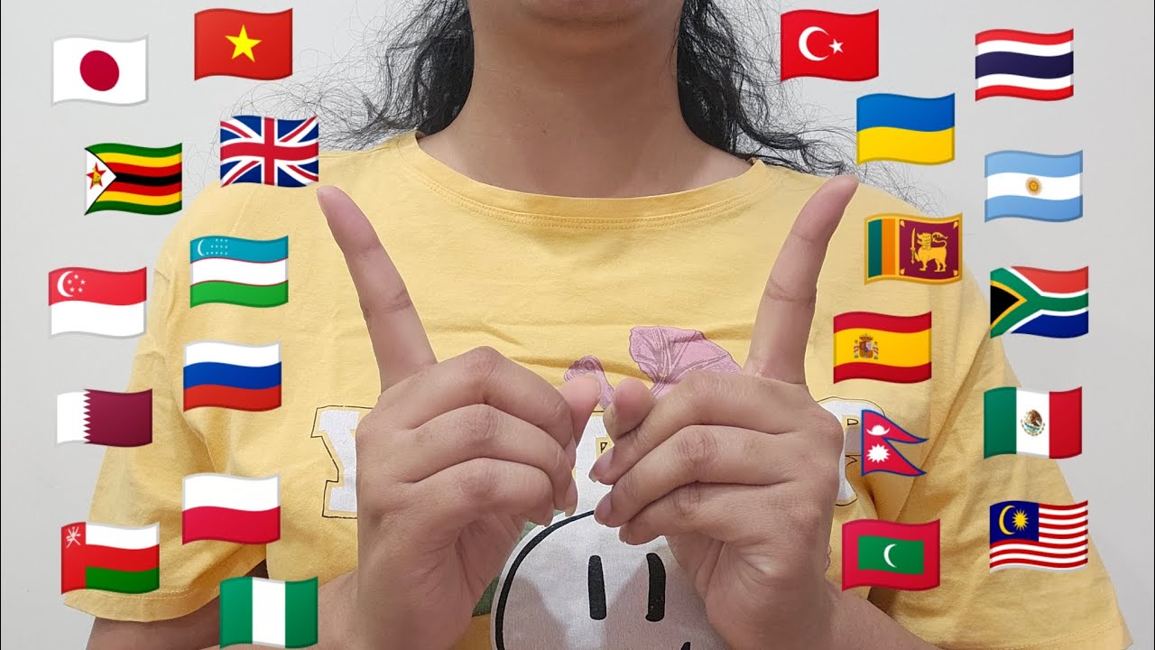ASMR | 50 Countries names in the world 🌎 