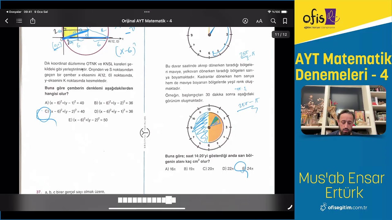 2025-2026 AYT Matematik Denemeleri - 4 (Orijinal Yayınları)