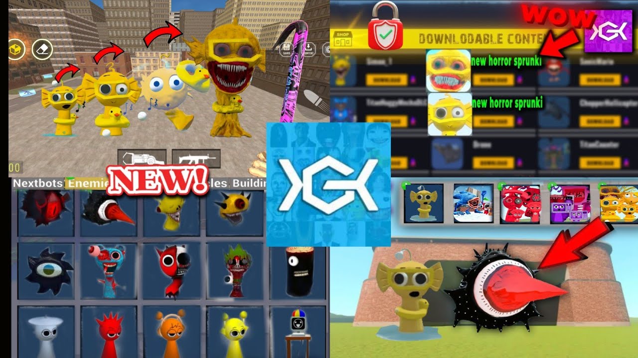 Nextbots in playground mod updated new leaks bailey sprunki phases simon mr sun 😱 chasing nextbots 🔥