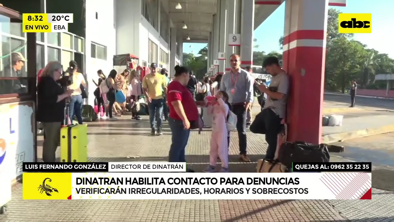Semana Santa en el terruño: muchos viajeros en la Estación de Buses de Asunción