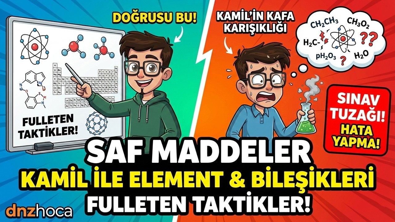 7. Sınıf Saf Maddeler: Kamil ile Element ve Bileşikleri Fulleten Taktikler!
