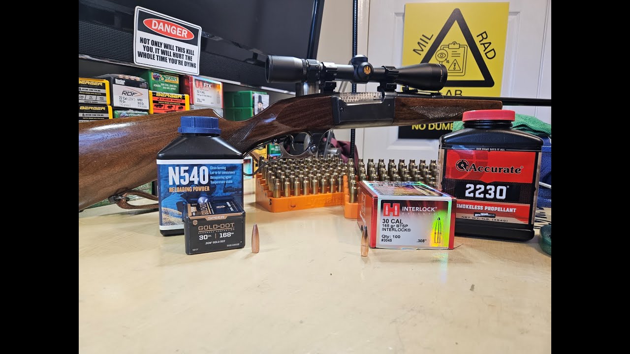 Reloading 300 Savage 165gr and 168gr with N540 and AA2230