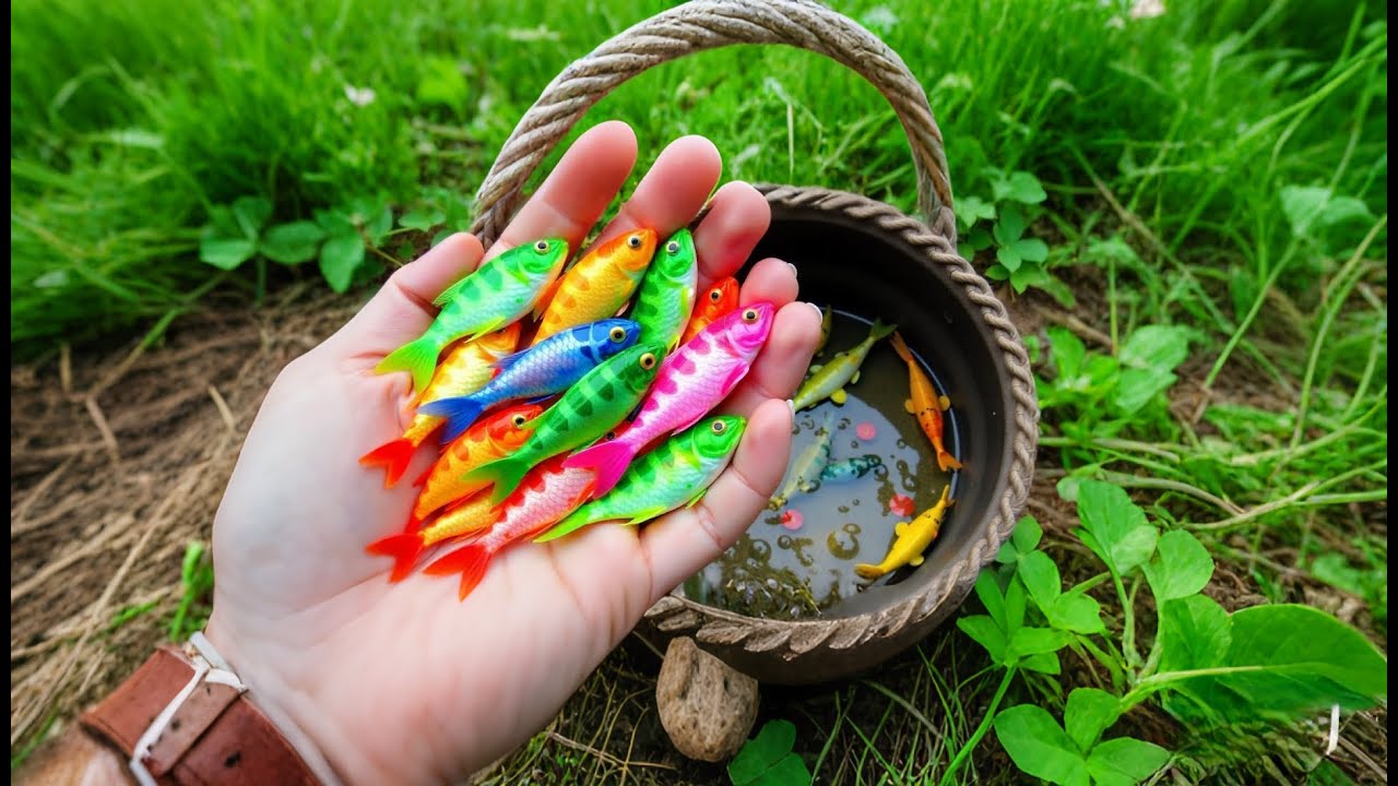 unboxing ikan hias warna warni, ikan koi, ikan glowfish, ikan cupang, ikan guppy, kura kura brazil