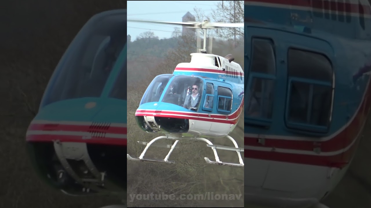 Bell 206 JetRanger landing