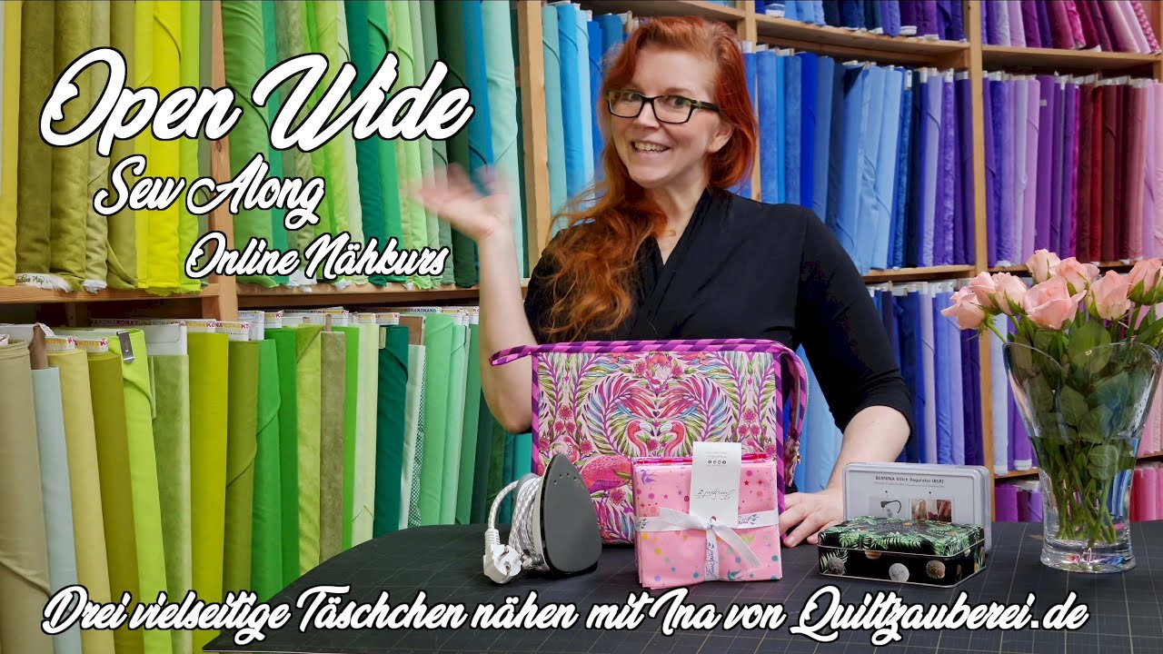 Nähtutorial - Open Wide 2.0 by Annie - Praktische Taschen nähen - DIY Nähtasche / Kosmetiktasche