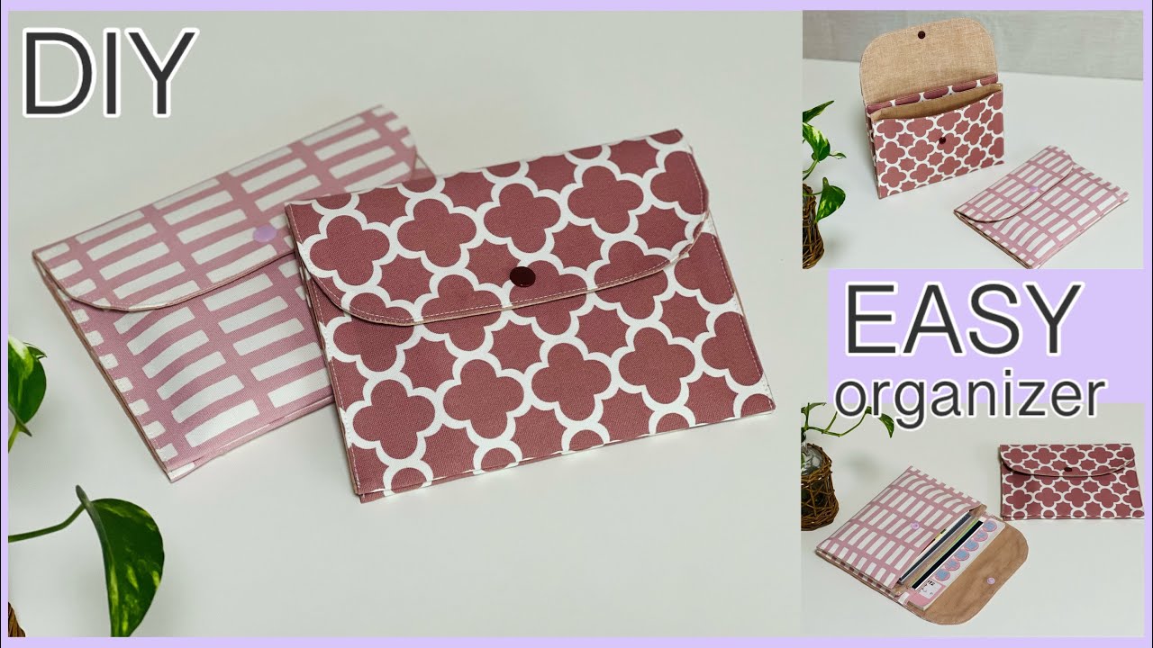 簡単マルチケース作り方,How To Make Easy Fabric Organizer, Sewing Tutorials, Diy