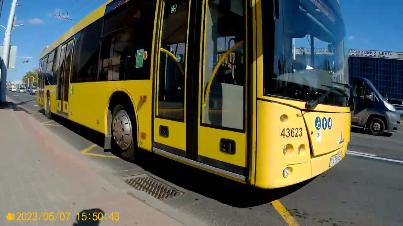 Минск.Поездка на автобусе №75 метро Петровщина - ДС Малиновка-4