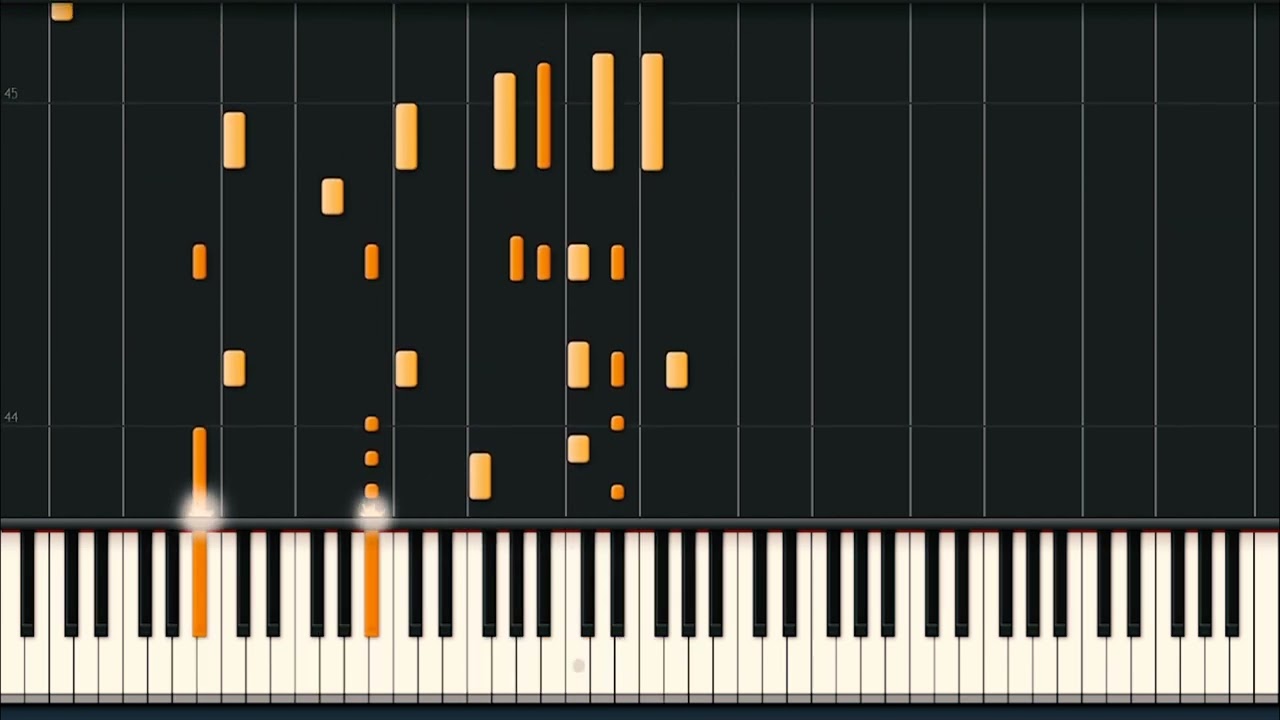 Chic - Everybody dance - Syntesia Piano Tutorial