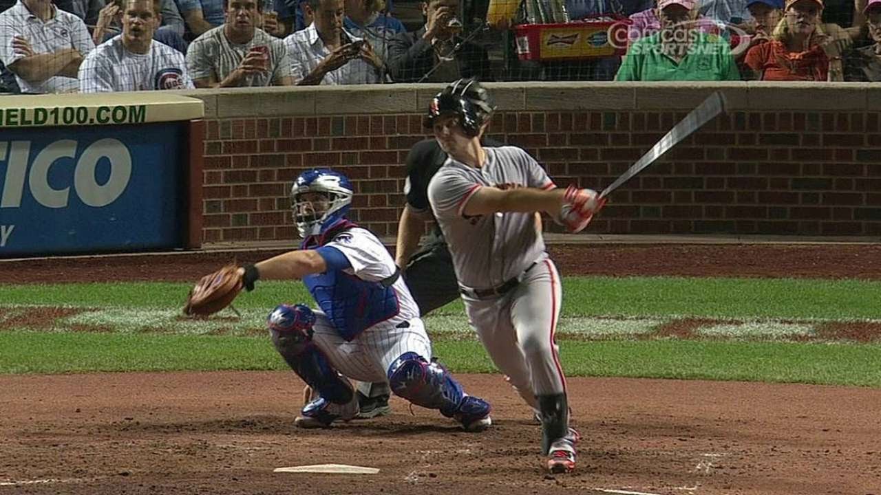 SF@CHC: Susac belts first career home run in the 3rd