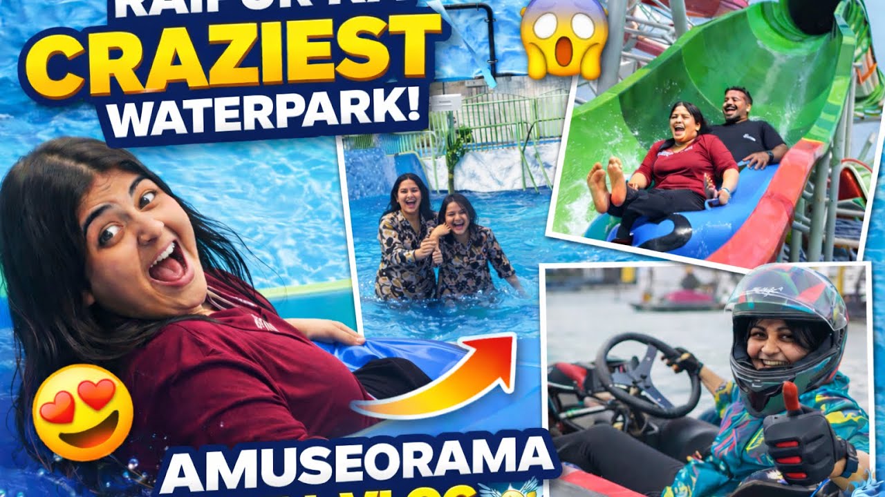 Amuseorama Raipur Full Day Vlog 😍| Water & Amusement Park Fun with Mom