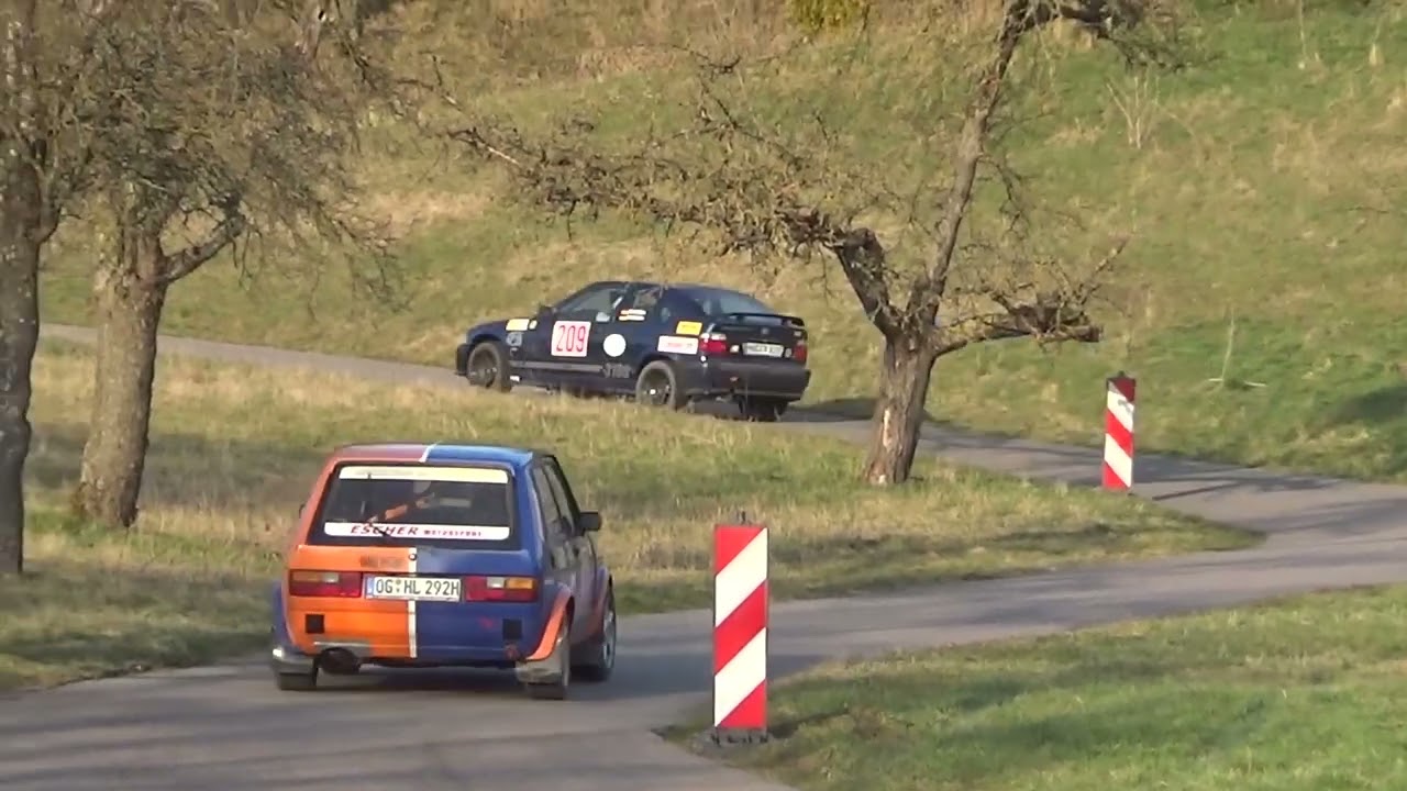 Rallye Hohenlohe 2025 Retro  Team Lutz / Drope  Drei Farben Golf