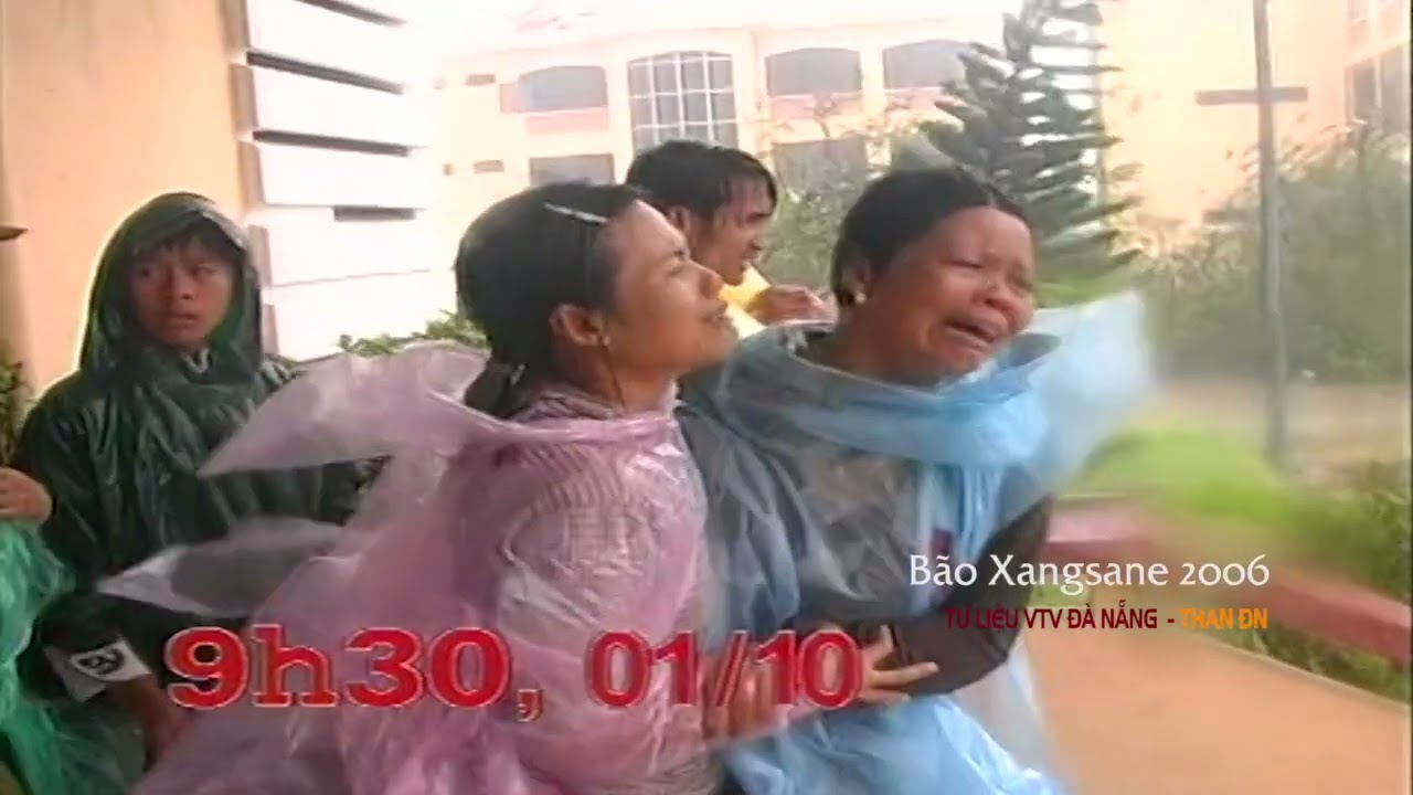  Bão số 6 Sangxena 1/10/2006 vào Đà Nẵng - Thước phim Tư liệu quí