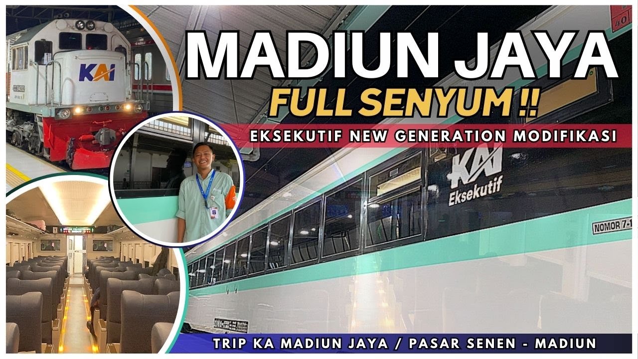 EKSEKUTIF NEW GENERATION MODIFIKASI‼️ KERETA LAMA DISULAP JADI MEWAH 🤩 Naik KA Madiun Jaya Fulltrip