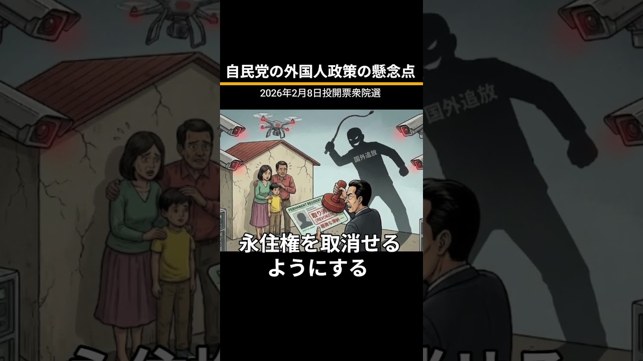 20260202 自民党の外国人政策の懸念点