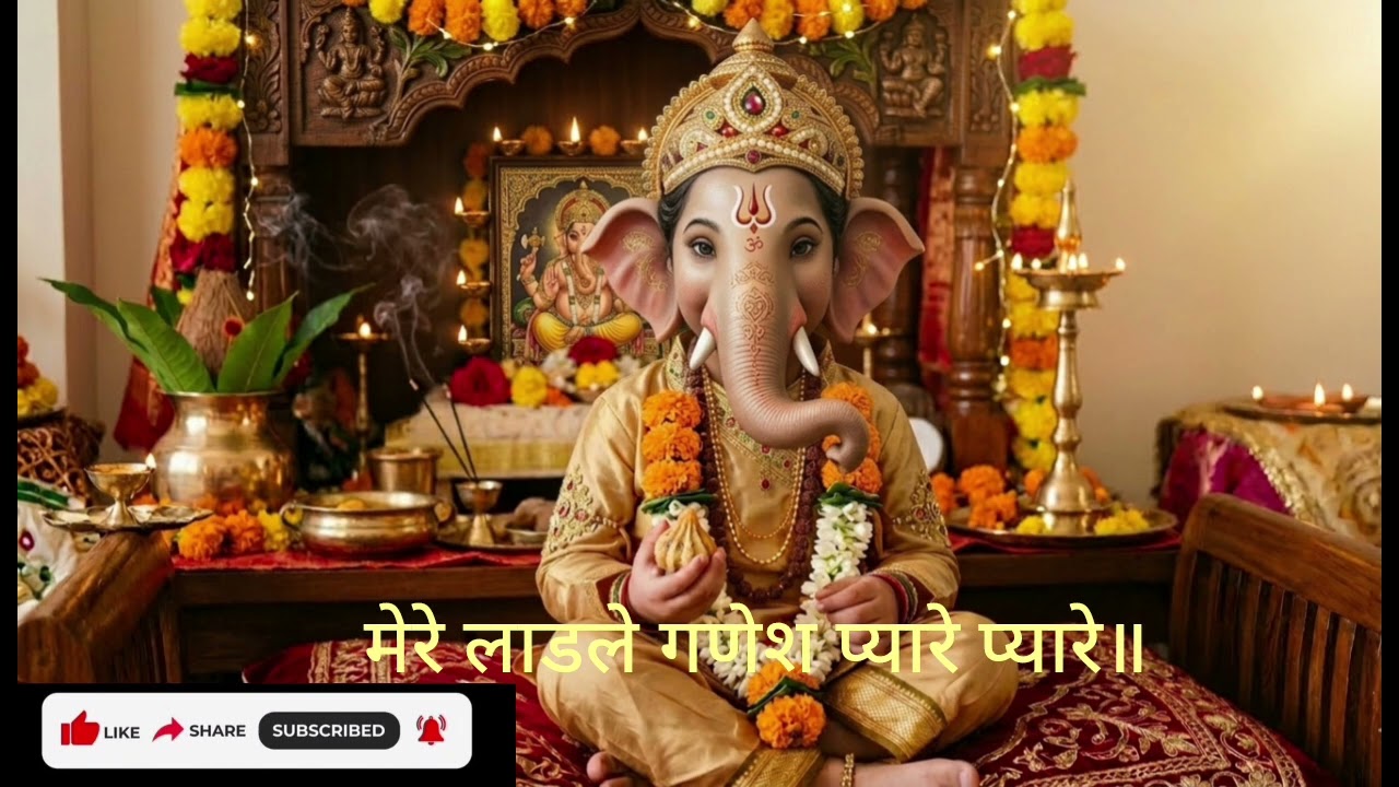 मेरे लाडले गणेश प्यारे प्यारे॥ Hindi bhajan