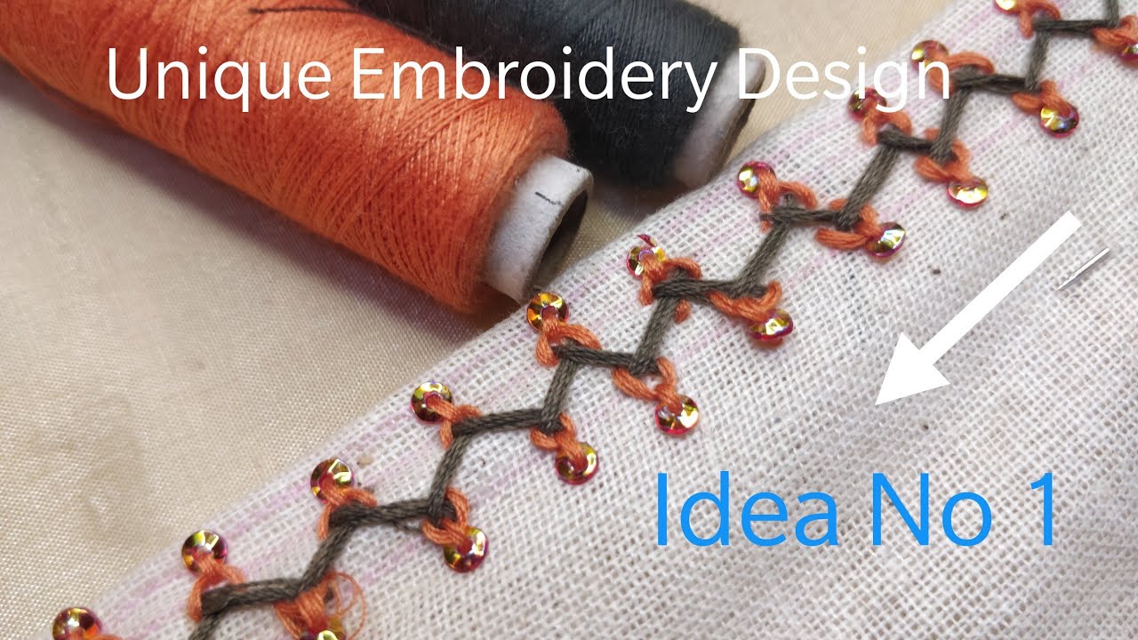 Unique Embroidery Design Idea | Tutorial Step by Step | Easy Embroidery|